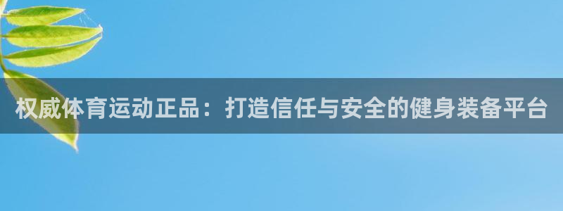 权威体育运动正品：打造信任与安全的健身装备平台