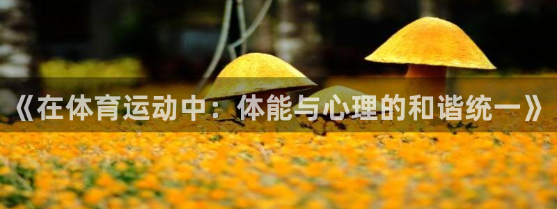 《在体育运动中：体能与心理的和谐统一》